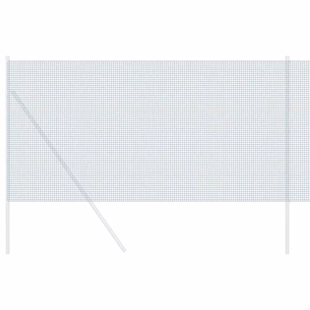Berkfield Home Green PVC Coated Steel Welded Wire Fence, Single-Bar Rectangular Mesh, 1 x 50 m – 3