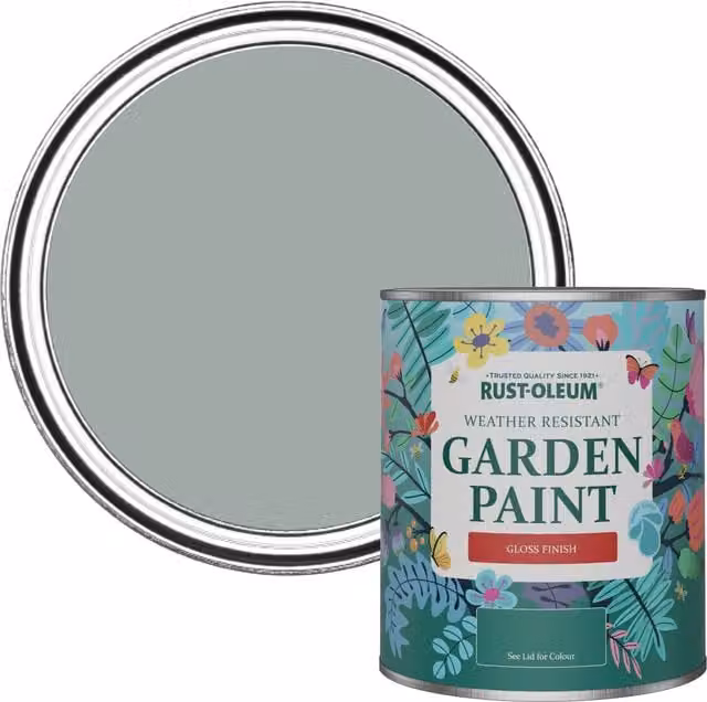 Rust-Oleum Garden Paint in Gloss Finish, Grey, 0.75 l