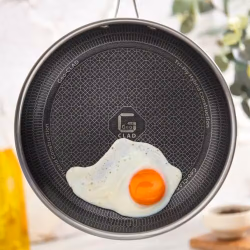 Tower Geo-Clad 24cm Ceramic and Stainless Steel Hybrid Frying Pan – 2