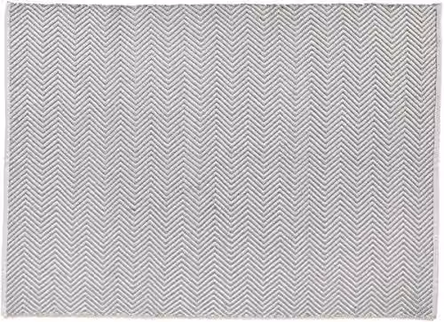 Hug Rug Herringbone Ghost Grey Woven Door Mat Runner W: 230 cm, D: 160 cm