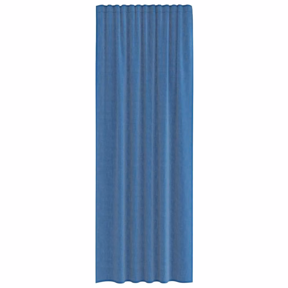 Berkfield Home Royal Blue Transparent Voile Curtains with Rod Pockets, 2 Pack, W: 140 cm, H: 260 cm – 3