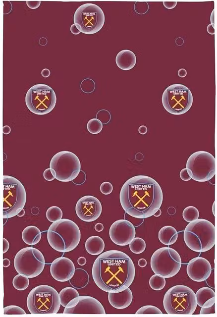 West Ham United FC Red Fluffy Fleece Blanket
