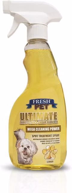 Fresh Pet Ultimate Carpet Cleaner, Yellow / Lemon, 500ml