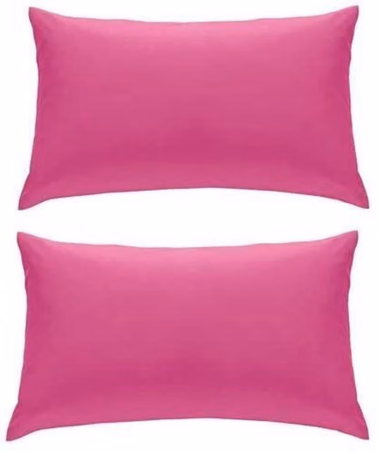 NewEdgeBlinds Plain Percale Pillowcase Pair in Pink
