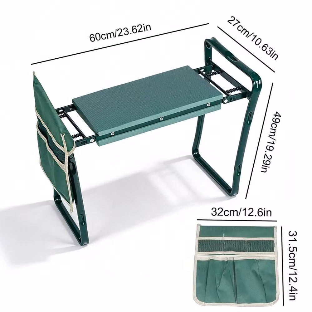 FLAVORA 2-in-1 Folding Garden Kneeler and Padded Seat in Green – 2