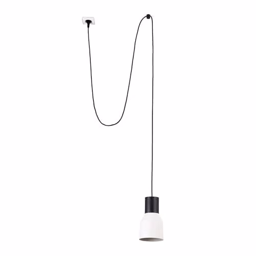 Netlighting Kombo Beige Dome Pendant Lamp with Black Cord and Plug, 3000K Warm White, Diameter: 120 cm