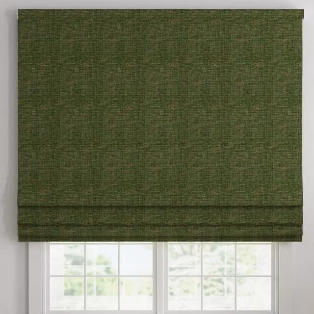Ante Decor Olympus Made To Measure Blackout Roman Blind in Emerald Green and Gold