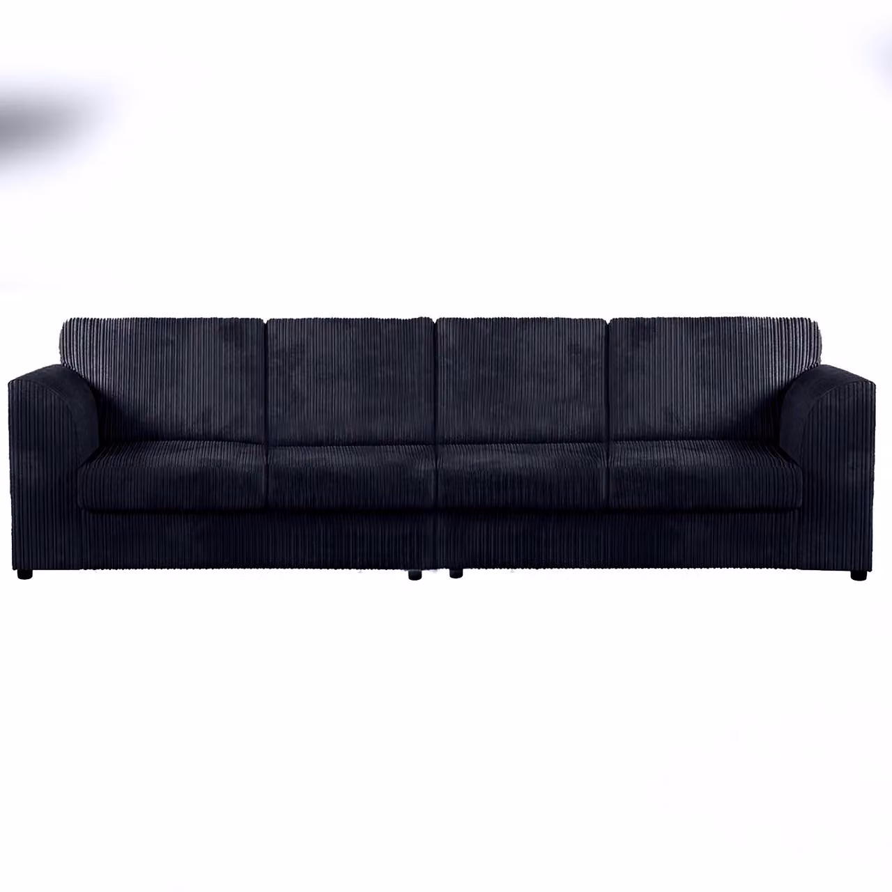Snugg Furniture UK Limited Milo Jumbo Cord 4 Seater L-Shape 2 Corner Sofa in Black – 2