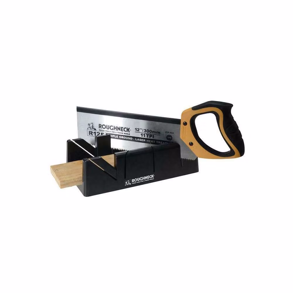 Roughneck Mitre Box and Hardpoint Tenon Saw Set, 300 mm, Black – 2