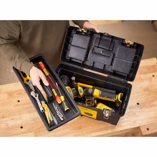 Stanley Toolbox with Inserts, Black and Multicolour, W: 50.0 cm, D: 26.0 cm, H: 25.0 cm – 2