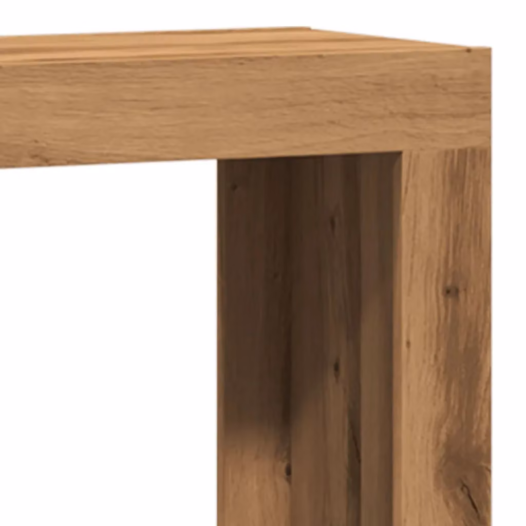 Berkfield Home Nesting Coffee Tables, 3 Piece Set in Brown Artisan Oak Engineered Wood – 3