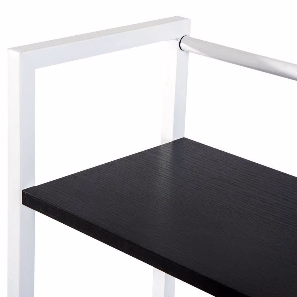 HOMCOM Modern Black Computer Desk for Home Office and Living Room – 5