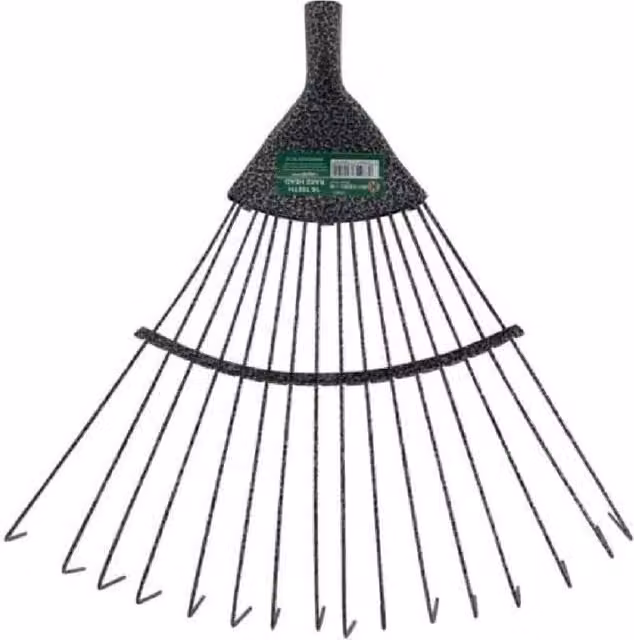 BARGAINS-GALORE 16 Tooth Steel Lawn Rake Replacement Head in Black