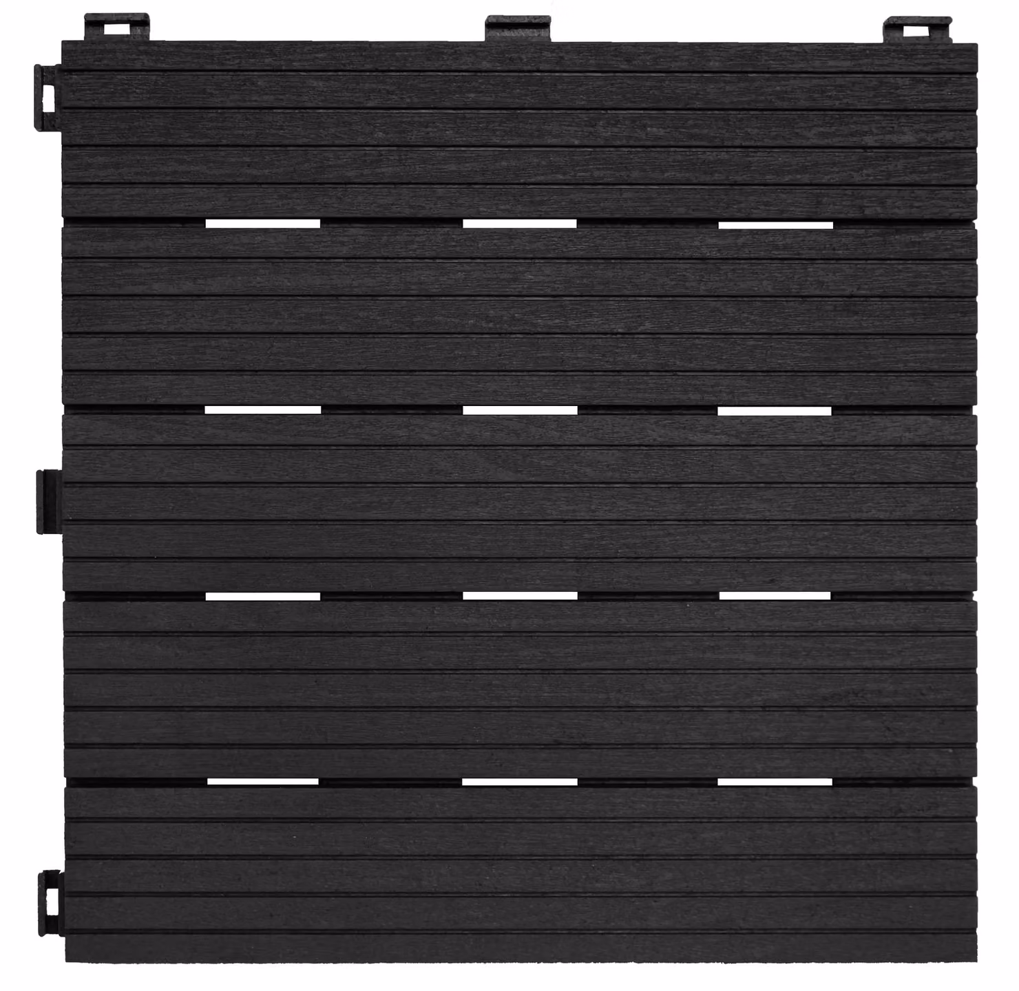 Nicoman Cosmo Interlocking Garden Decking Tiles, 40 Pack, Grey, W/D: 30 x 30 cm – 2