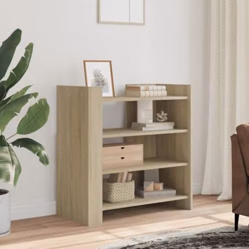 vidaXL Modern Sideboard in Brown Sonoma Oak, W/D/H: 73.5 x 35 x 75 cm