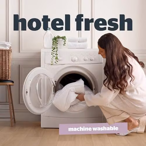 Silentnight Hotel Collection 10.5 Tog Double Duvet, White, All Year Round Hypoallergenic Fibre Duvet – 4