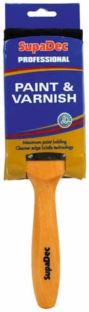 SupaDec Professional Paint and Varnish Brush, 50mm, Brown