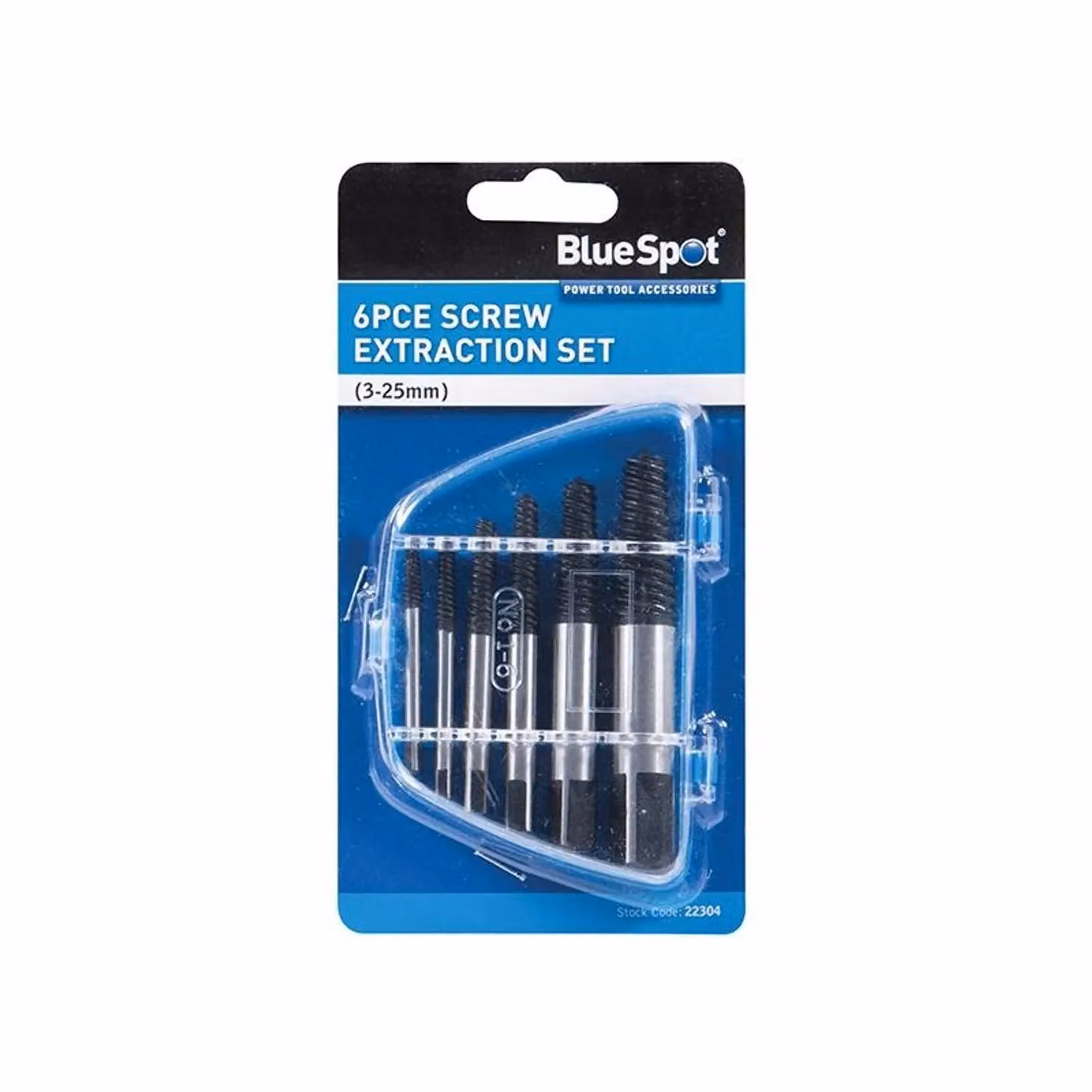 Bluespot Tools 6 Piece Steel Screw Extractor Set with Screwdriver Bits in Silver and Multicolour – 2