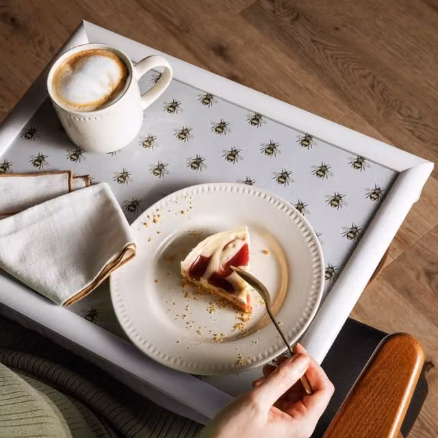 Creative Tops Country Bee Lap Tray, Grey, W: 44 cm, D: 34 cm
