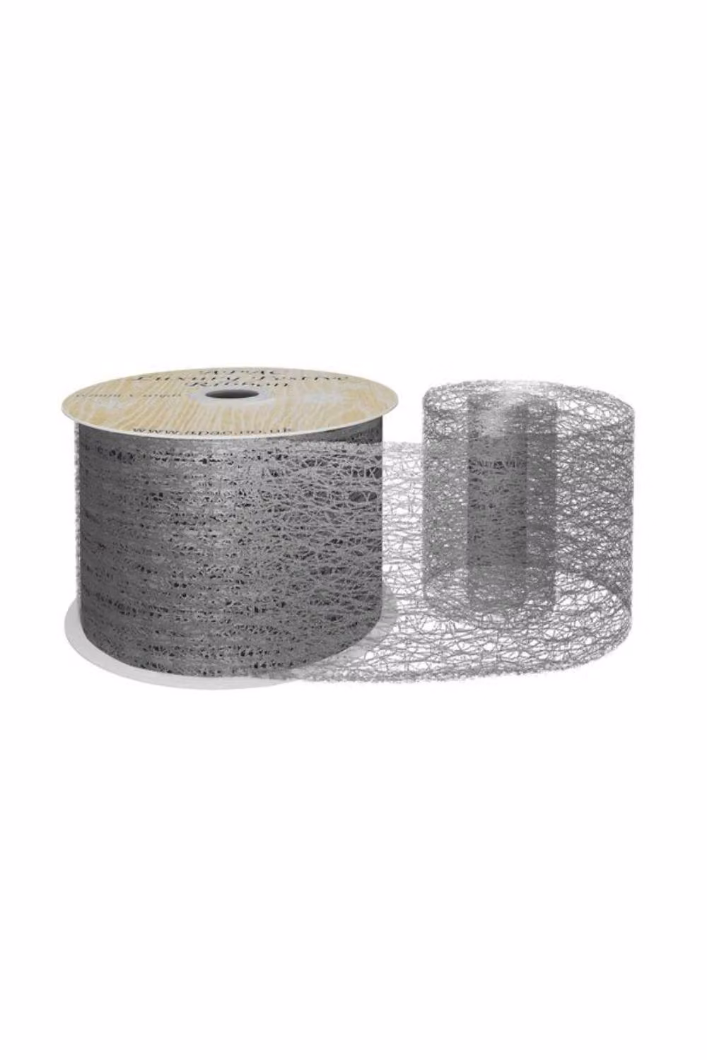 KDMD Black and Silver Web Luxury Ribbon, Width: 6.3 cm – 2
