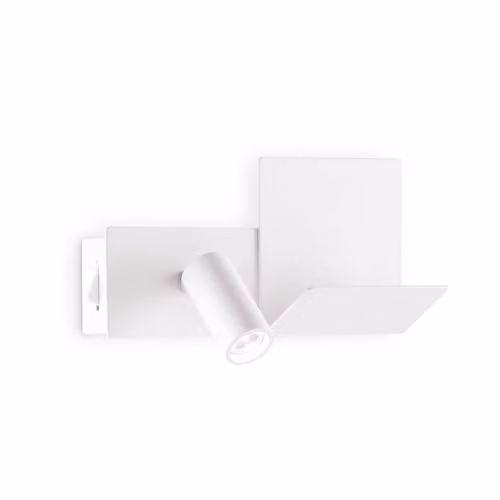 Ideal Lux Komodo-1 LED Wall Reading Light in White with Warm White 3000K Light
