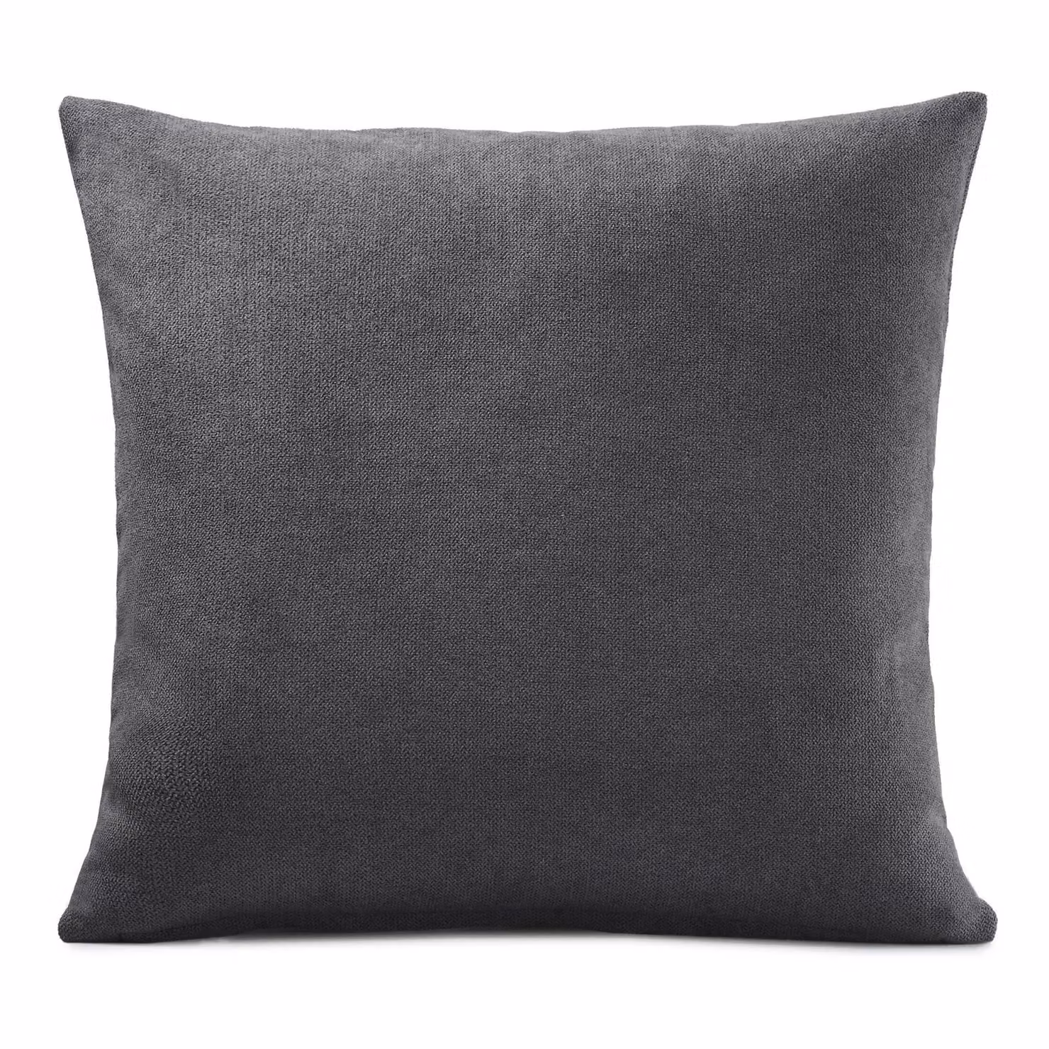 Luxor Living Grey Velvet Chenille Square Cushion, W/D/H: 55 x 55 x 55 cm – 2