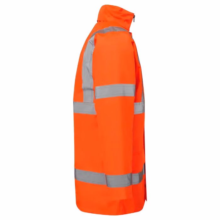 MyShoeStore Men's Hi Vis Waterproof Parka Jacket in Orange, Yellow or Black, Size: 4XL – 2