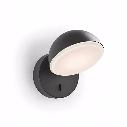 Netlighting Talk LED Wall Light in Grey with 695lm Warm White 2700K