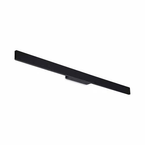 Ideal Lux Linea Black Outdoor Flush Wall Lamp with 1950Lm Warm White LED Light