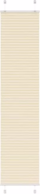 Berkfield Home Single Pleat Fabric Blind in Beige, W: 50 cm, H: 200 cm