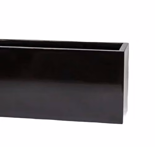 Primrose Black Gloss Polystone Low Trough Planter W: 120 cm, D: 30 cm, H: 25 cm – 5