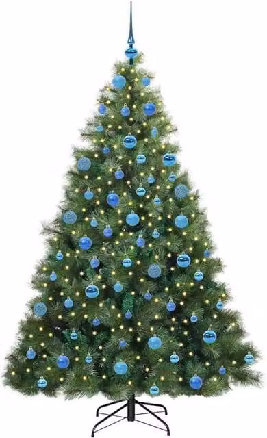 Berkfield Home Realistic Artificial Christmas Tree with 300 LEDs, Green, Height: 180 cm – 1