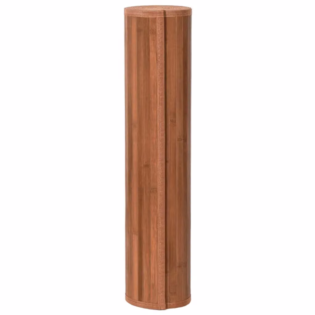 Berkfield Home Rectangular Bamboo Rug in Brown, W/D: 100 x 80 cm – 2