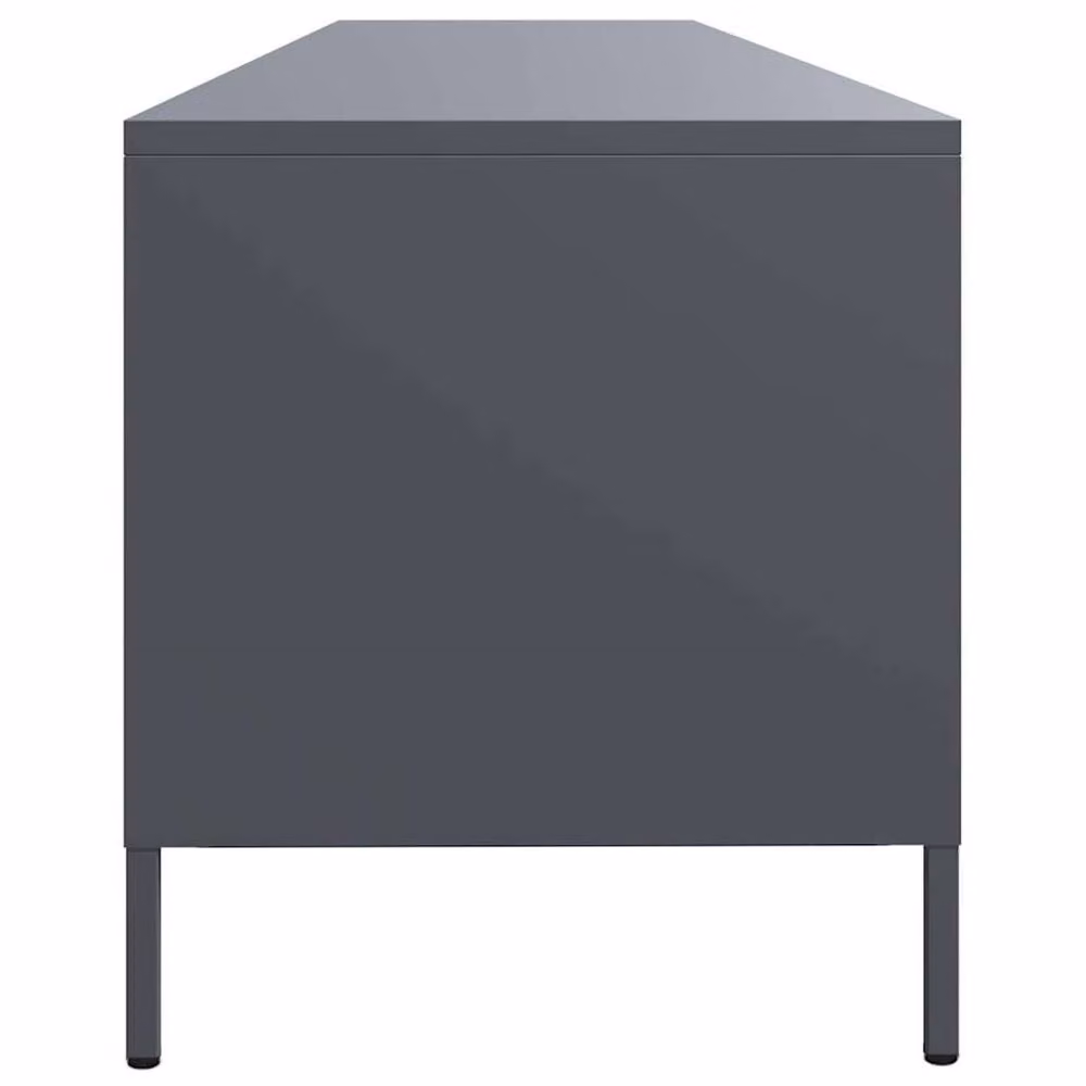 Berkfield Home TV Cabinet in Anthracite Matt Metal, W/D/H: 202 x 39 x 43.5 cm – 4