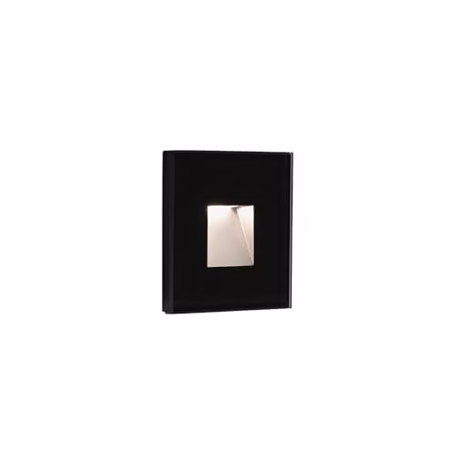 Netlighting Dart Outdoor Recessed LED Wall Lamp in Matt Black with 3000K Warm White Light – 1