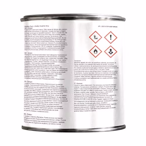 JENOLITE Chalky Graphite Grey Garden Paint for Wood, Metal, Plastic and Stone, 1 Litre – 2
