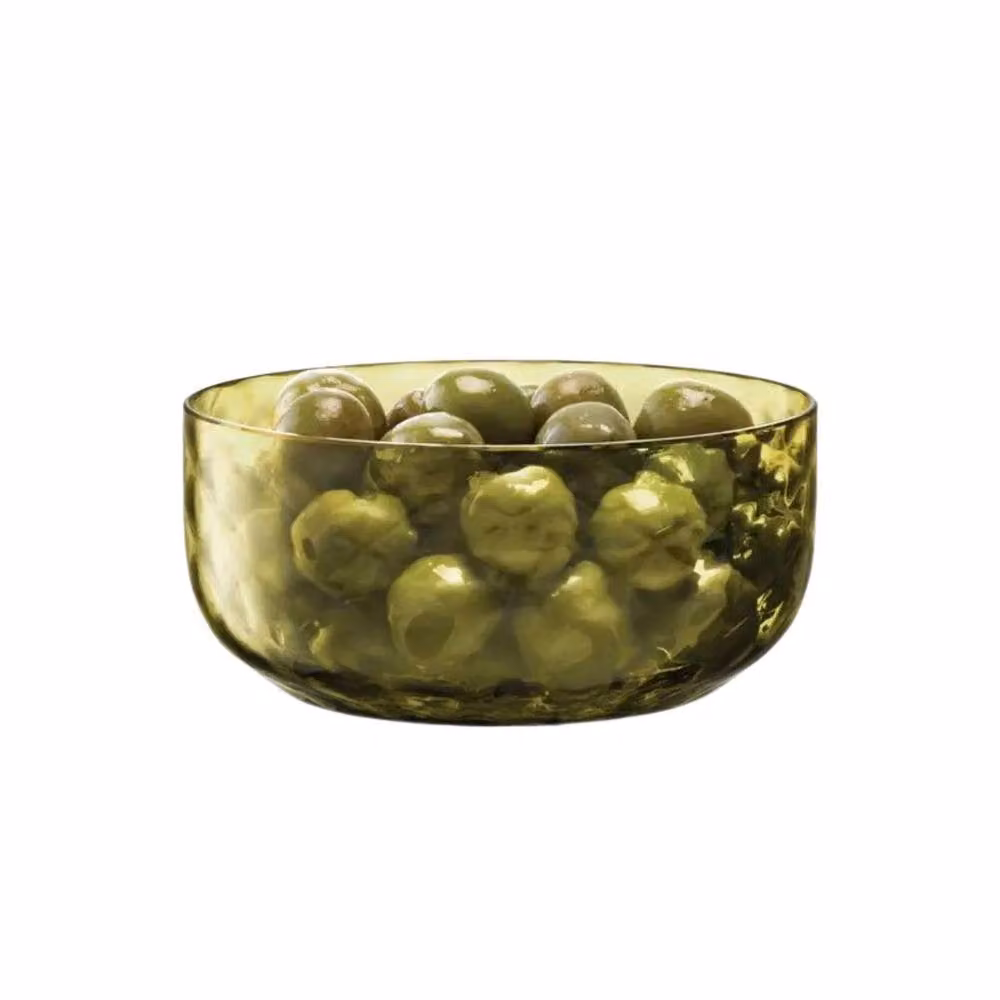 LSA Dapple Glass Dip Bowl, Green, Diameter: 12 cm – 2