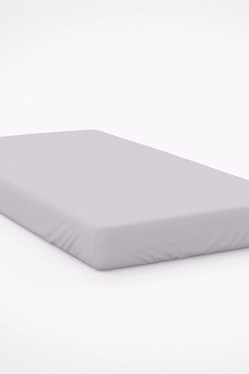Belledorm Easy Care 200 Thread Count Cotton Polyester Percale Fitted Sheet, Light Grey, King Size (180 x 200 cm, Depth: 38 cm)