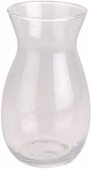 KDMD Olpe Glass Vase, Clear, Height: 20 cm