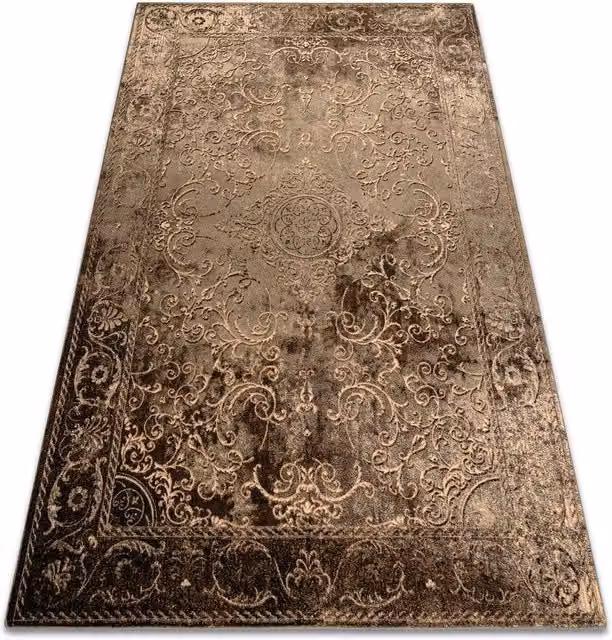 RugsX Wool Omega Oriental Vintage Rug in Brown, W: 200 cm, D: 300 cm – 1