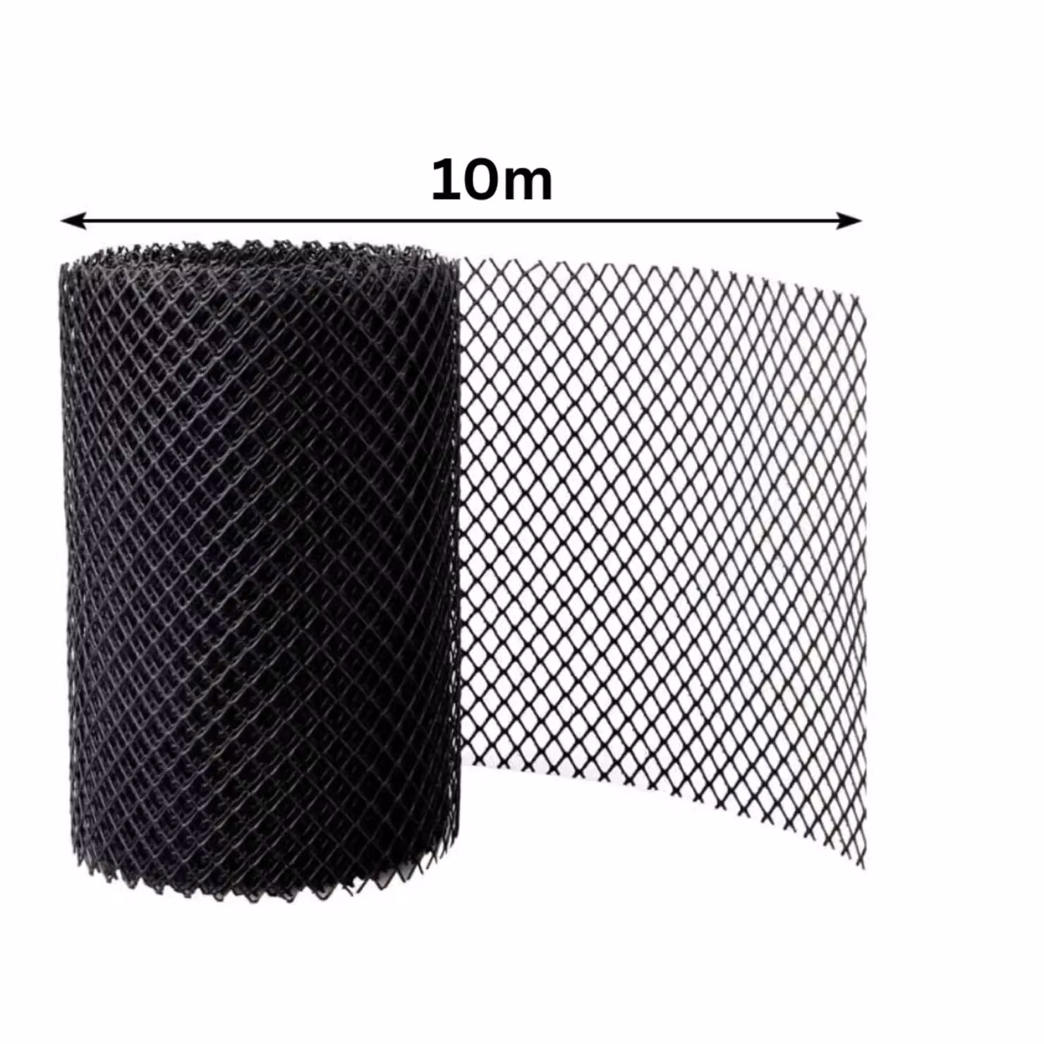 Marco Paul Guttering Mesh Guard Gutter Cover, Black, W: 52 cm, L: 1000 cm – 2