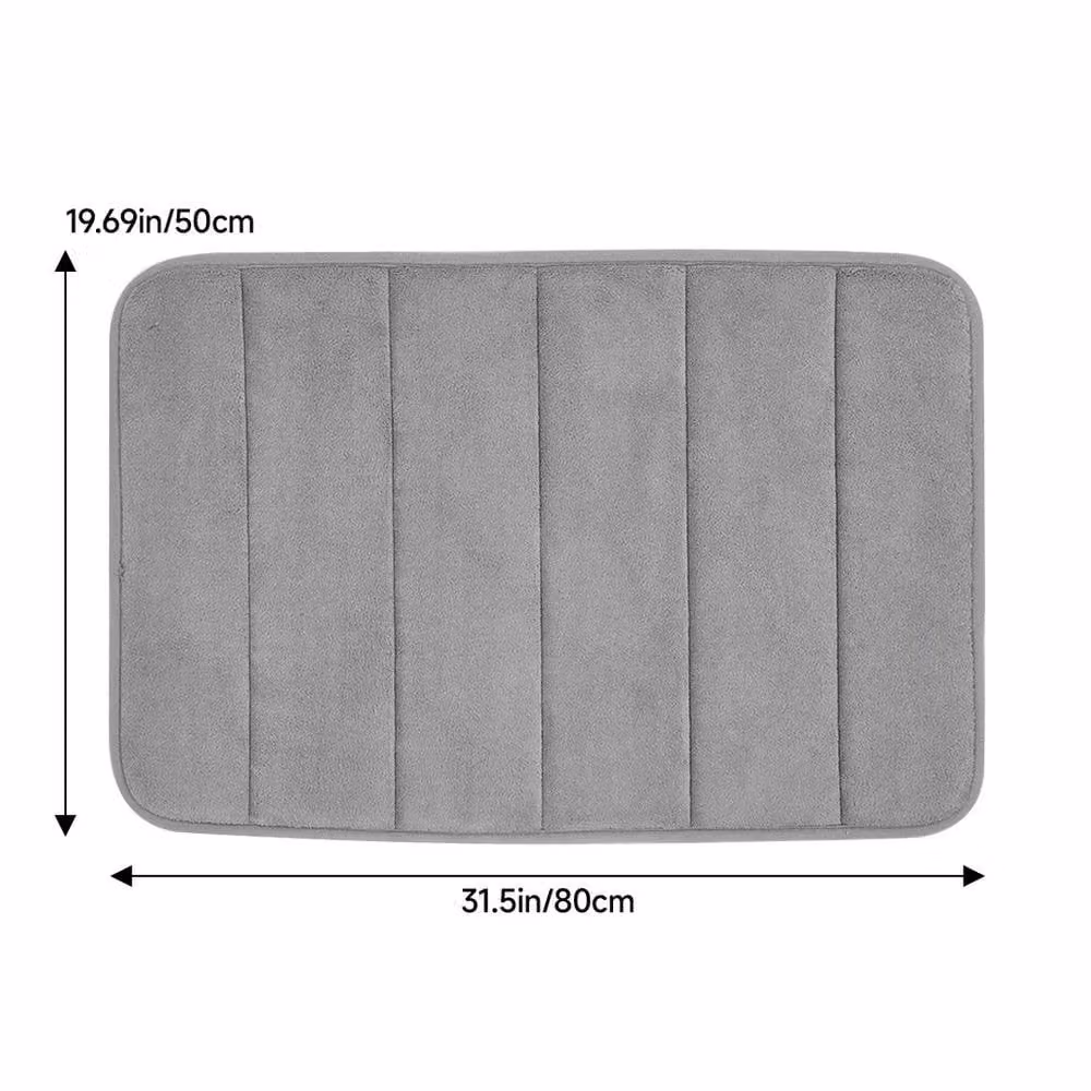 SPETLEK Non-Slip Washable Indoor Door Mat in Grey, W/D: 50 x 80 cm – 1