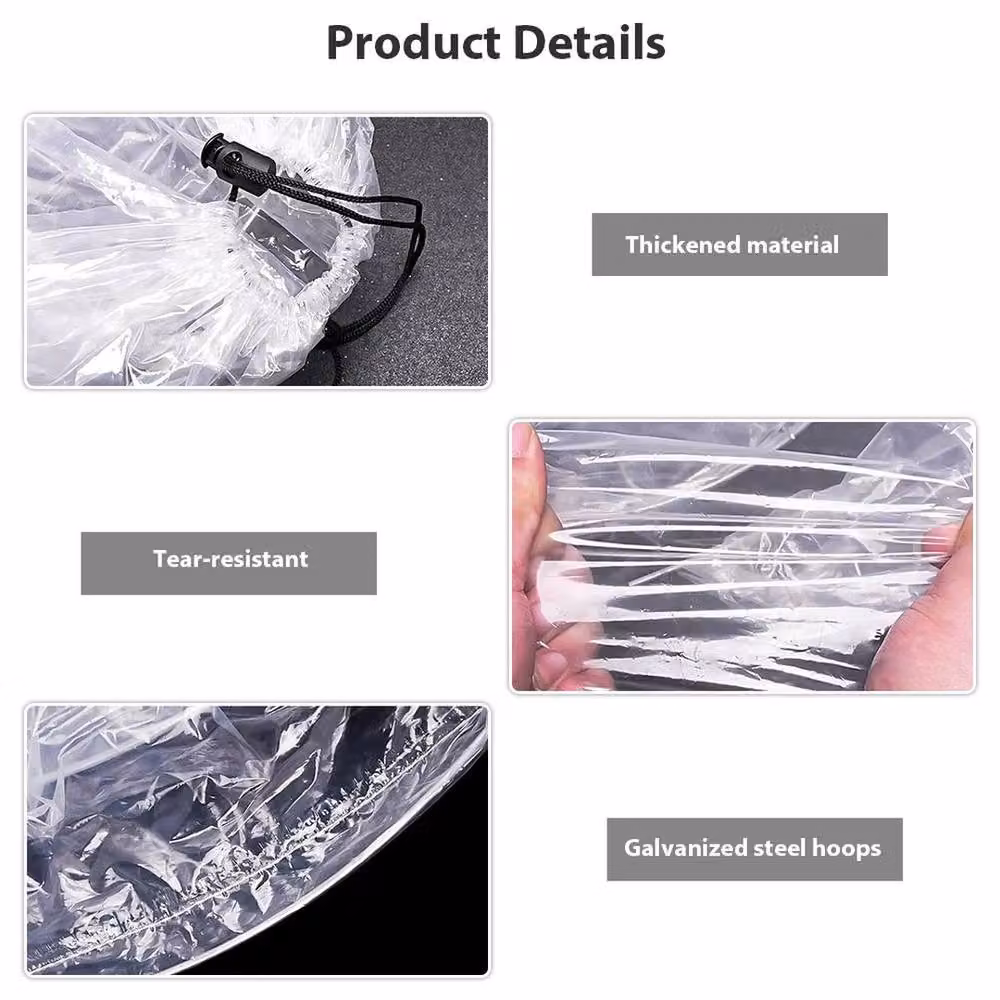 Kelvenix 3M Mini Greenhouse Extra Long Garden Grow Cloche with Frost Protection in Clear, W/D/H: 300 x 40 x 40 cm – 4