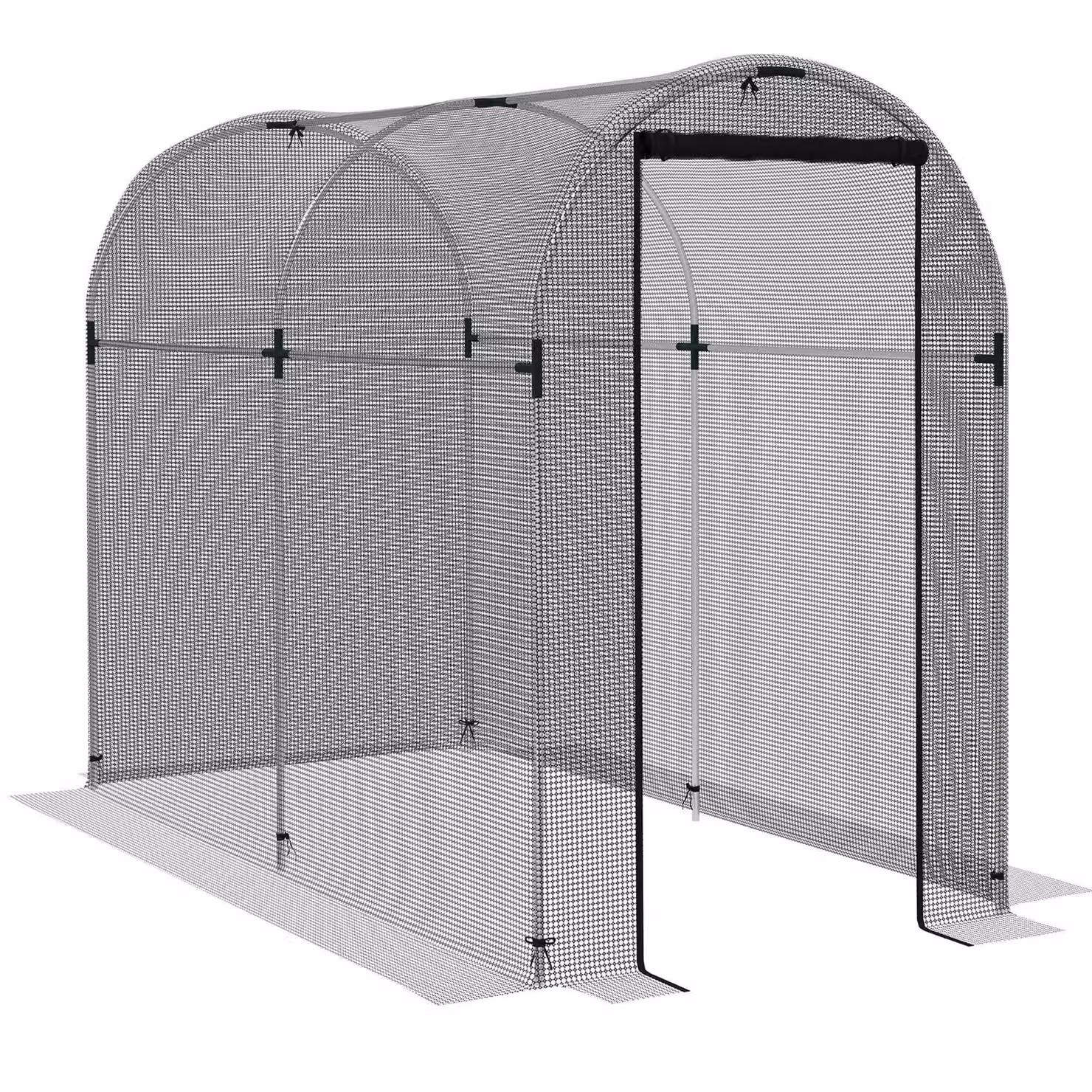 OUTSUNNY Black Fruit Cage Plant Protection Tent W/D/H: 120 x 240 x 190 cm – 2