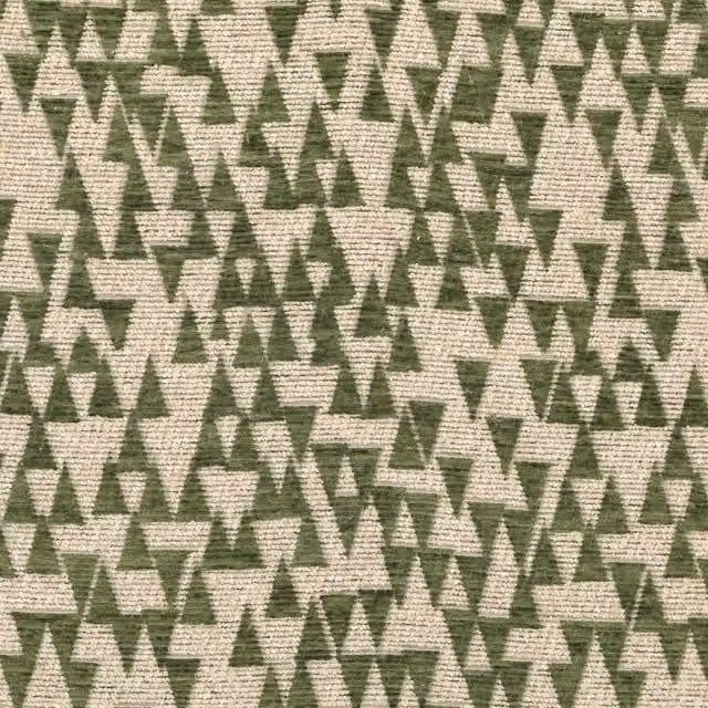 Ante Decor Hermes Fabric in Cream and Forest Green