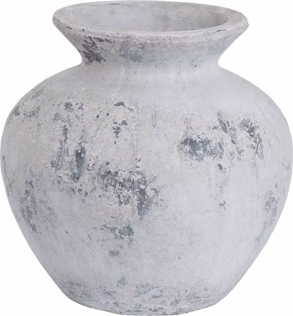 Hill Interiors Darcy Antique Ceramic Tabletop Vase in Sand, H 31.0 cm x W 31.0 cm x D 31.0 cm
