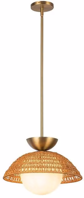 Netlighting Alora Mood Perth Dome Pendant Light in Gold/Brass with E27 Socket
