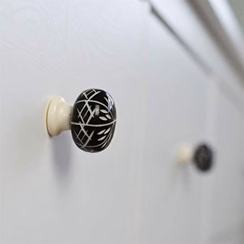 Nicola Spring Polished Multicolour Resin Cabinet Knobs, Set of 6 – 2