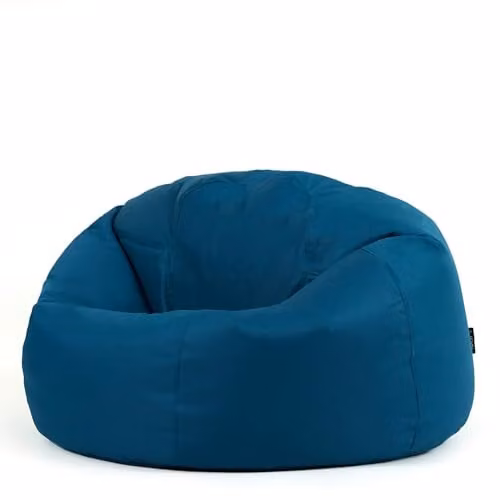 Bean Bag Bazaar Kingston Classic Adult Indoor Outdoor Bean Bag Chair in Petrol Blue – 1