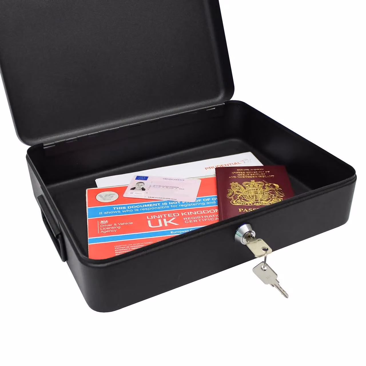 mysmartbuy Lockable Steel Security Box in Black, Floor or Wall Mountable – 3